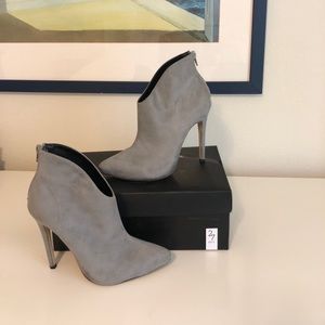 Suede High Heel Bootie